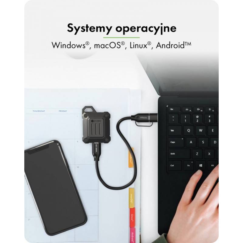 Obudowa mini IB-1601MP-CU31 Mini M.2 NVMe obudowa dla M.2 22… | PartsPC.pl