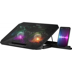 Podstawka chłodząca NS-510 2W 2XUSB RGB 15.6 cala | PartsPC.pl