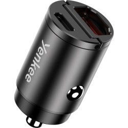 Ładowarka samochodowa CAR 02 Power Delivery 30W USB-A, USB-C | PartsPC.pl