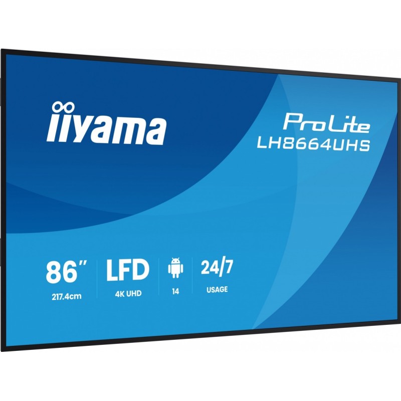 Monitor 86 cali LH8664UHS-B3AG 24/7,IPS,ANDROID 14,4K,2xHDMI… | PartsPC.pl