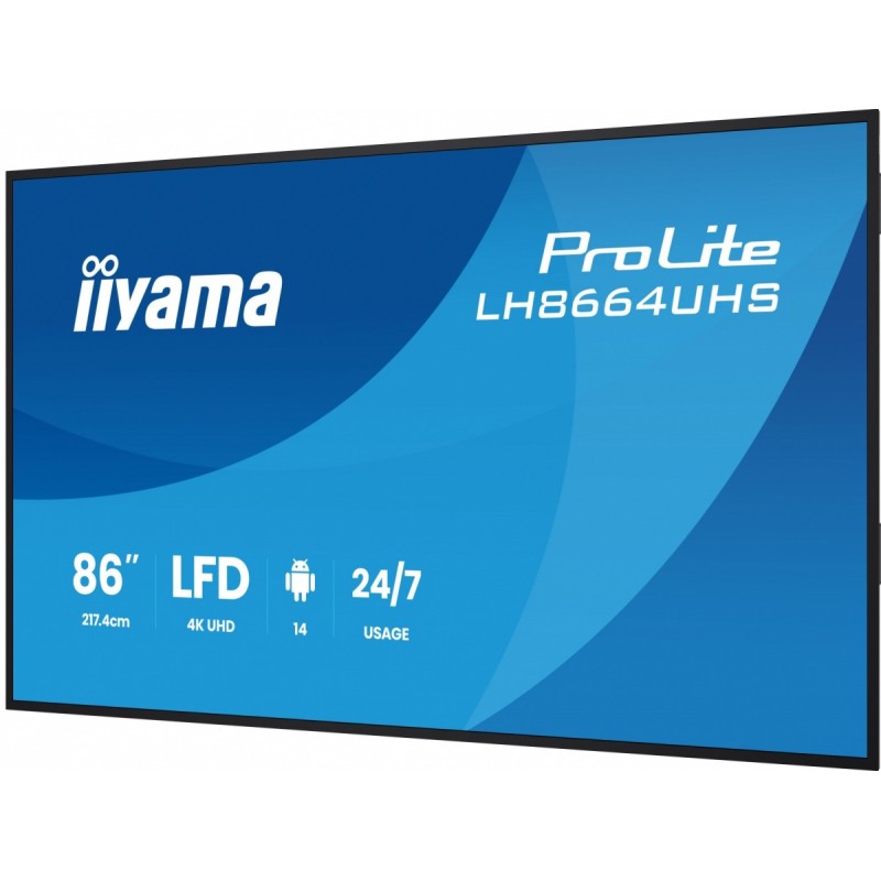 Monitor 86 cali LH8664UHS-B3AG 24/7,IPS,ANDROID 14,4K,2xHDMI… | PartsPC.pl