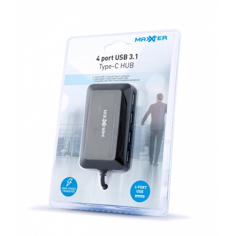 HUB USB-C 4xUSB 3.1 | PartsPC.pl