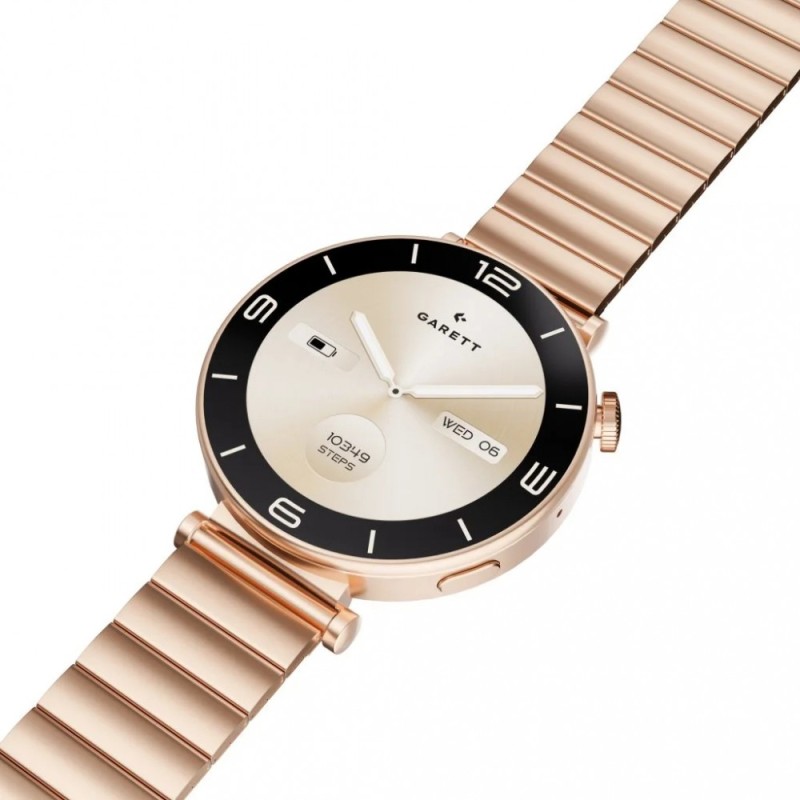 Smartwatch Rose złoty stalowy | PartsPC.pl