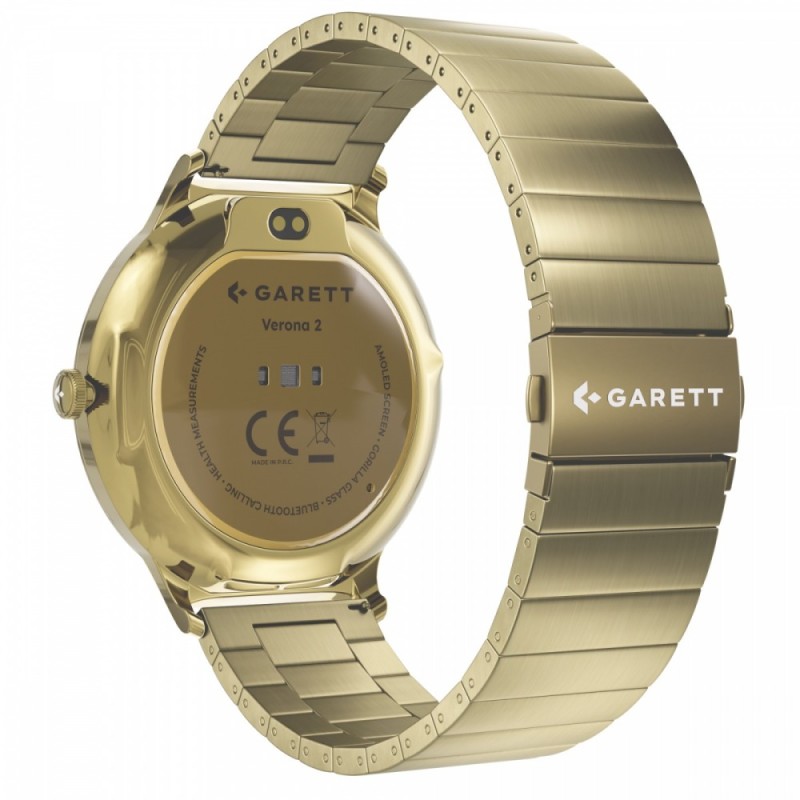 Smartwatch Verona 2 złoty stalowy | PartsPC.pl