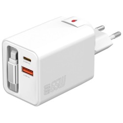 Ładowarka sieciowa Flex Jojo 65W GaN 2xUSB-C + USB-A Biała  … | PartsPC.pl