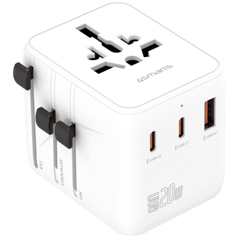 Adapter podróżny 20W GaN Nomad 2xUSB-C + 1xUSB-A | PartsPC.pl