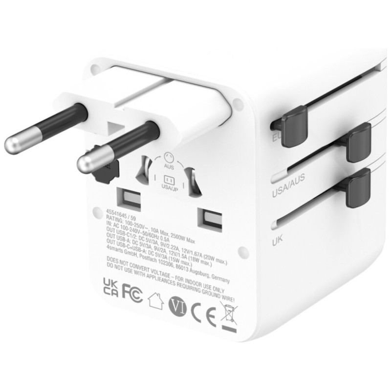 Adapter podróżny 20W GaN Nomad 2xUSB-C + 1xUSB-A | PartsPC.pl