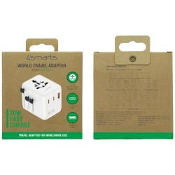 Adapter podróżny 20W GaN Nomad 2xUSB-C + 1xUSB-A | PartsPC.pl