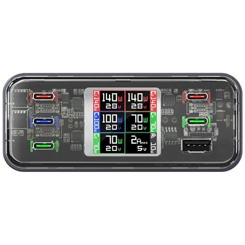 Stacja ładująca Deck Charger Lucid GaN 360W 5xUSB-C + 1xUSB-… | PartsPC.pl