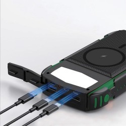 Powerbank Solarny 20000mAh TitanPack Rugged UltiMag Zielony | PartsPC.pl
