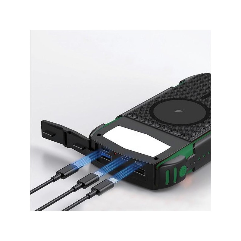 Powerbank Solarny 20000mAh TitanPack Rugged UltiMag Zielony | PartsPC.pl