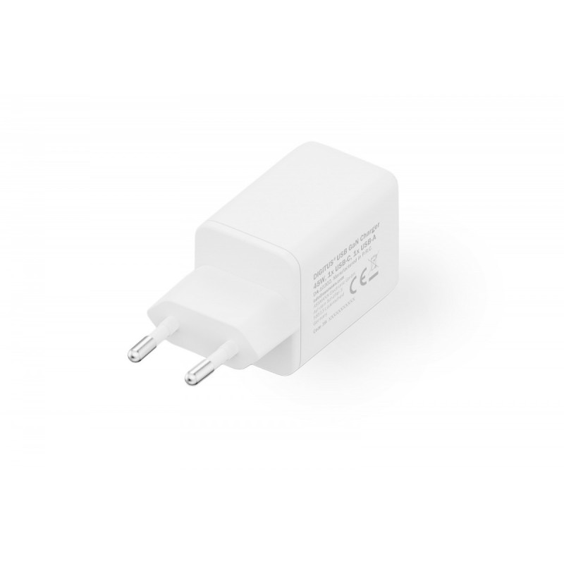 Ładowarka sieciowa DIGITUS GaN II 45W, 1x USB-C, 1x USB-A, P… | PartsPC.pl