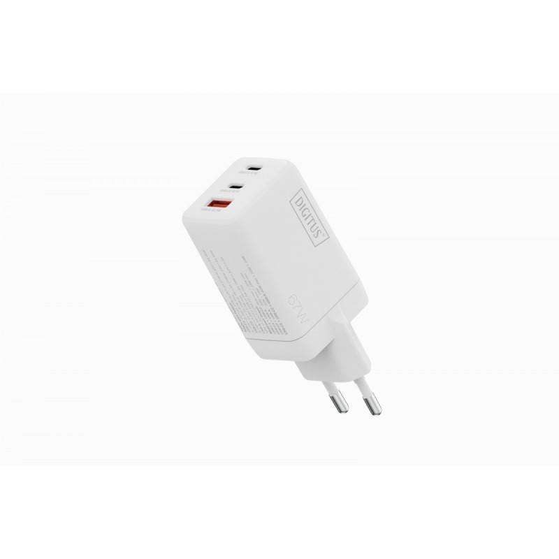 Ładowarka sieciowa DIGITUS GaN II 67W, 2x USB-C, 1x USB-A, P… | PartsPC.pl