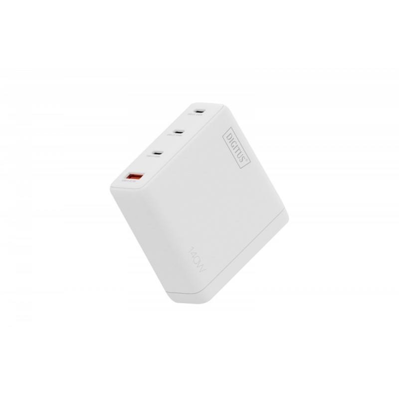 Ładowarka sieciowa DIGITUS GaN II 140W, 3x USB-C, 1x USB-A, … | PartsPC.pl