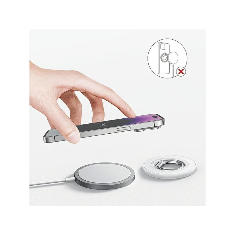 Uchwyt MagSafe ring stand BM-350 biały | PartsPC.pl