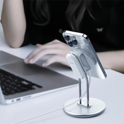 Stojak MagSafe SIM-300 na smartfon srebrny | PartsPC.pl
