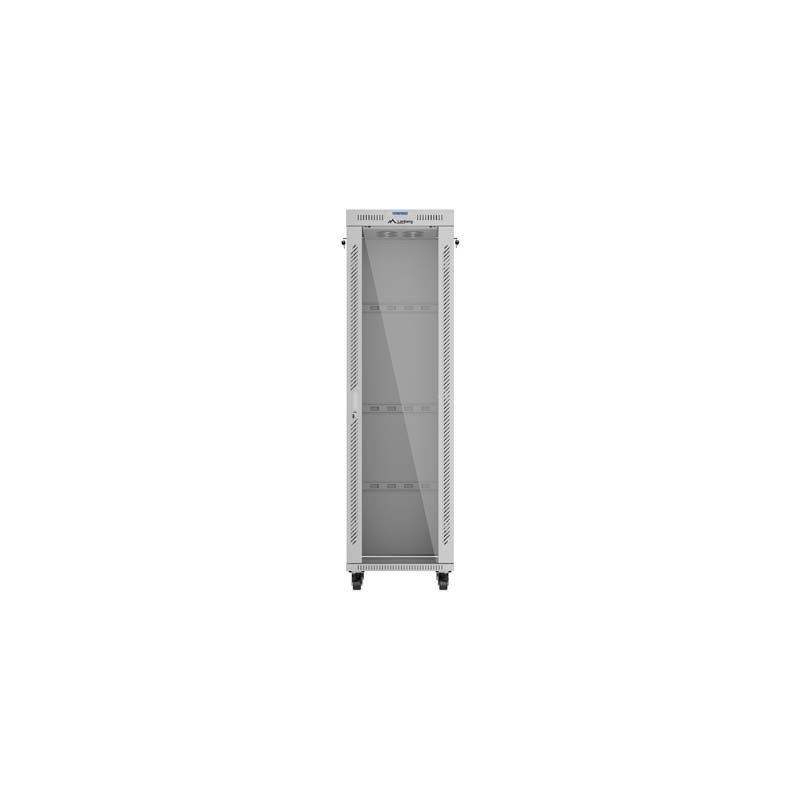 Szafa instalacyjna Rack stojąca 19" 42U 600x600 szare drzwi … | PartsPC.pl