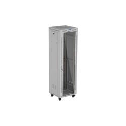 Szafa instalacyjna Rack stojąca 19" 42U 600x600 szare drzwi … | PartsPC.pl