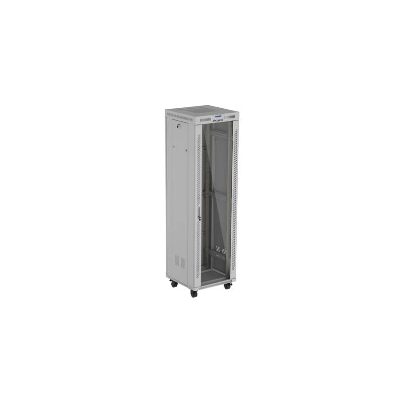 Szafa instalacyjna Rack stojąca 19" 42U 600x600 szare drzwi … | PartsPC.pl