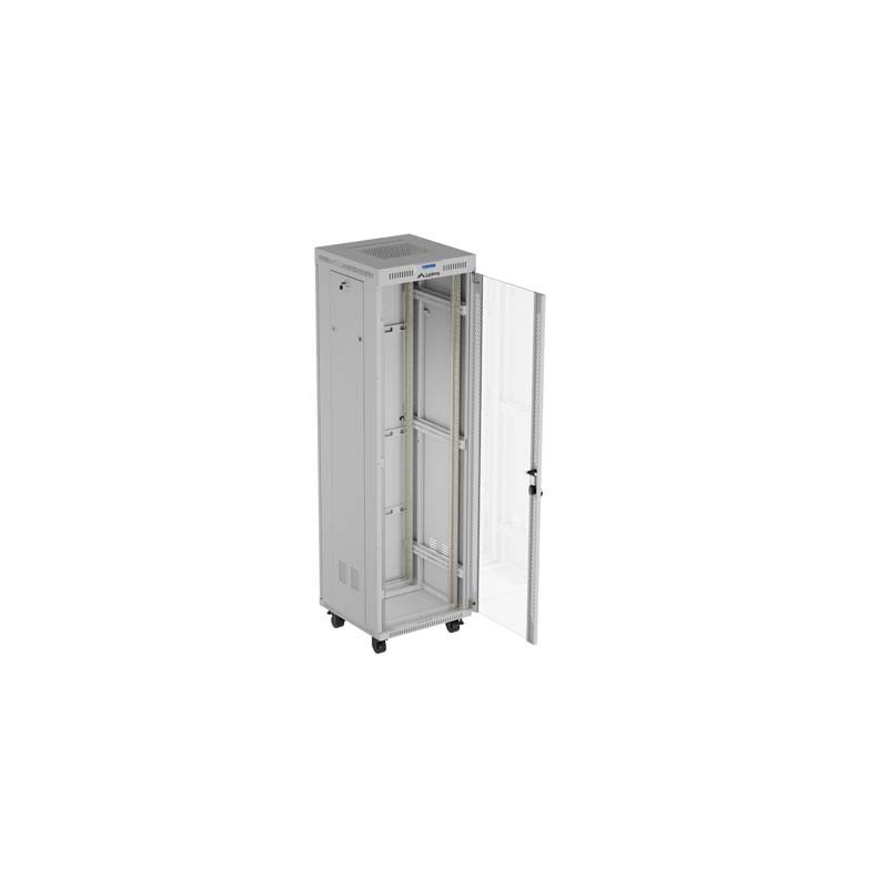 Szafa instalacyjna Rack stojąca 19" 42U 600x600 szare drzwi … | PartsPC.pl