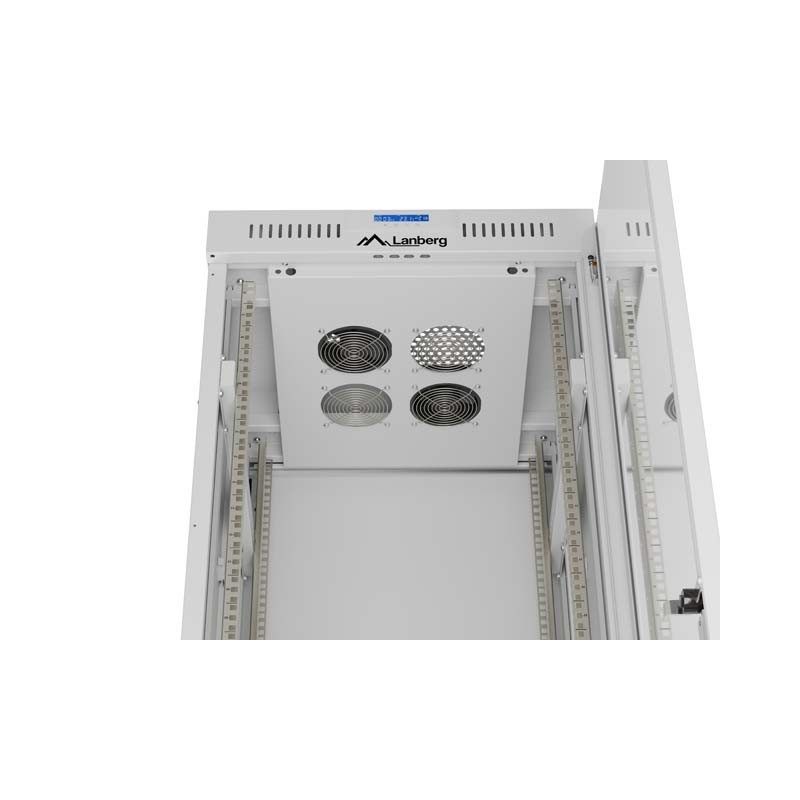 Szafa instalacyjna Rack stojąca 19" 42U 600x600 szare drzwi … | PartsPC.pl