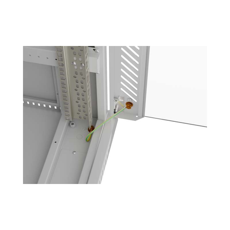 Szafa instalacyjna Rack stojąca 19" 42U 600x600 szare drzwi … | PartsPC.pl