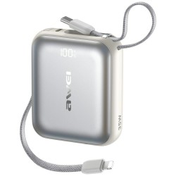 Powerbank AS-181 35W 10000mAh + kable Lightning i USB-C sreb… | PartsPC.pl