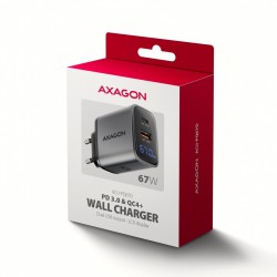 ACU-PQ67D Ładowarka sieciowa PD&QC 67W 2-port GaN, Ekran LED… | PartsPC.pl