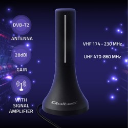Antena telewizyjna Qoltec TV DVB-T/T2 | PartsPC.pl