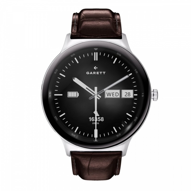 Smartwatch Quantum srebrny stalowy | PartsPC.pl