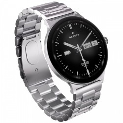Smartwatch Quantum srebrny stalowy | PartsPC.pl