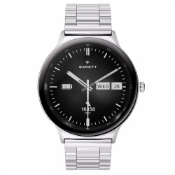 Smartwatch Quantum srebrny stalowy | PartsPC.pl