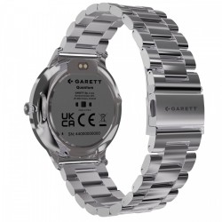Smartwatch Quantum srebrny stalowy | PartsPC.pl
