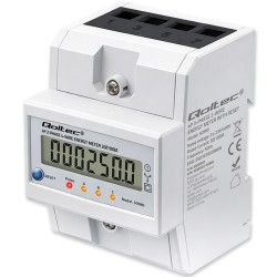 Miernik zużycia energii Qoltec trójfazowy na szynę DIN | PartsPC.pl