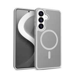 Etui Hybrid Matte Magnetic - MagSafe Samsung Galaxy S26 Szar… | PartsPC.pl