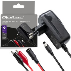 Ładowarka do akumulatora Qoltec 6V/12V 6W | PartsPC.pl