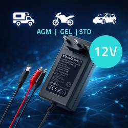 Ładowarka do akumulatora Qoltec 12V | 2A | 24W | PartsPC.pl
