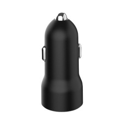 Ładowarka samochodowa USB 2-portowa, 3.1 A, czarna | PartsPC.pl