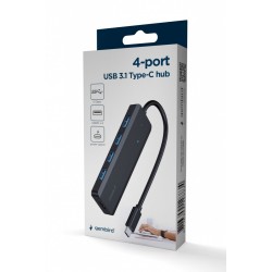 HUB 4-portowy USB 3.1 (Gen 1) typu C, port PD USB-C | PartsPC.pl