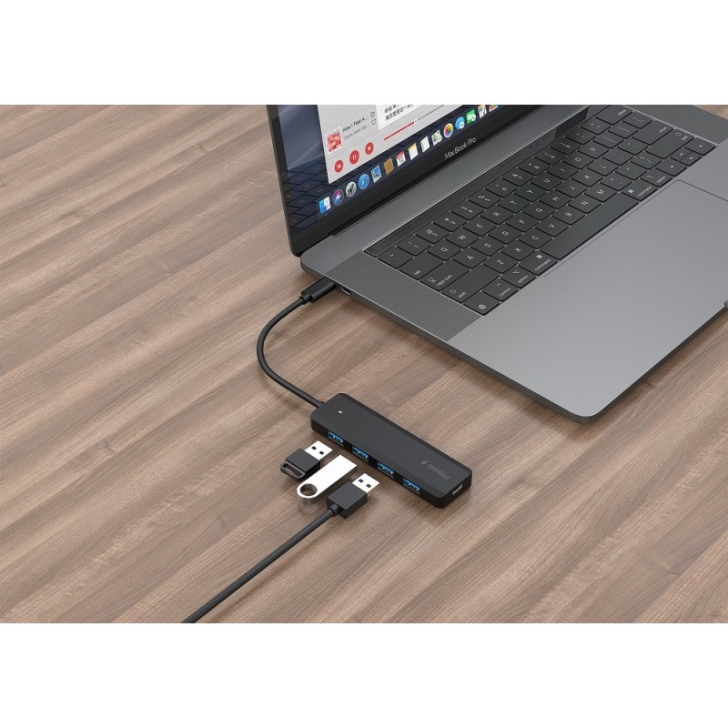 HUB 4-portowy USB 3.1 (Gen 1) typu C, port PD USB-C | PartsPC.pl