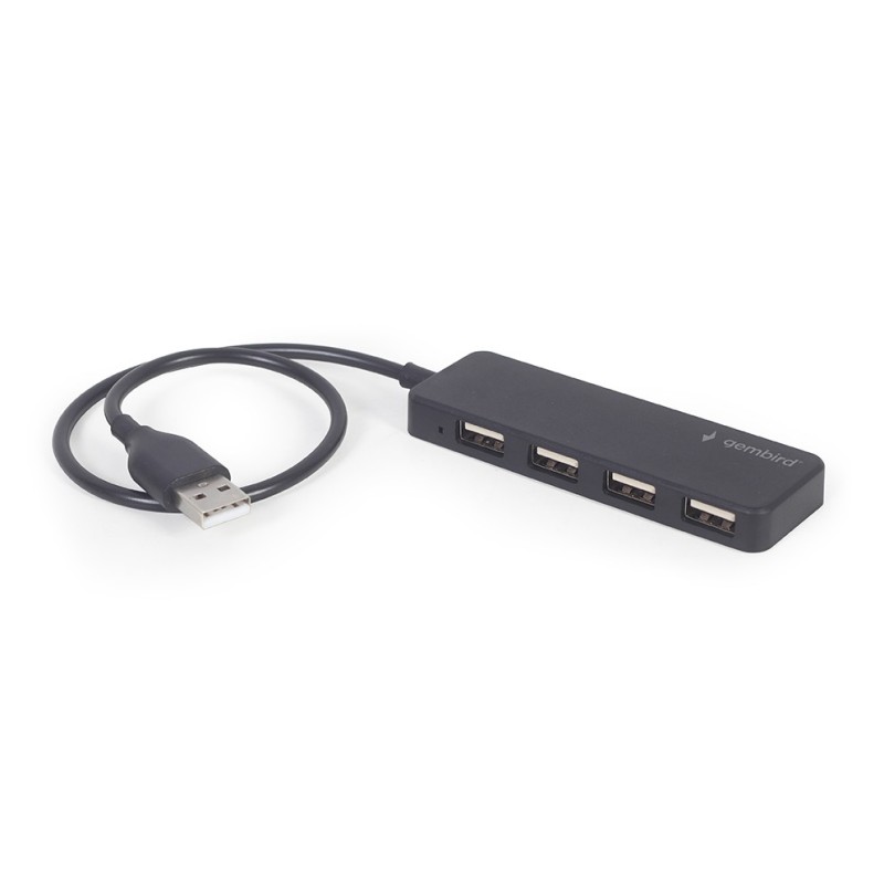 HUB USB 2.0 4-porty, czarny | PartsPC.pl