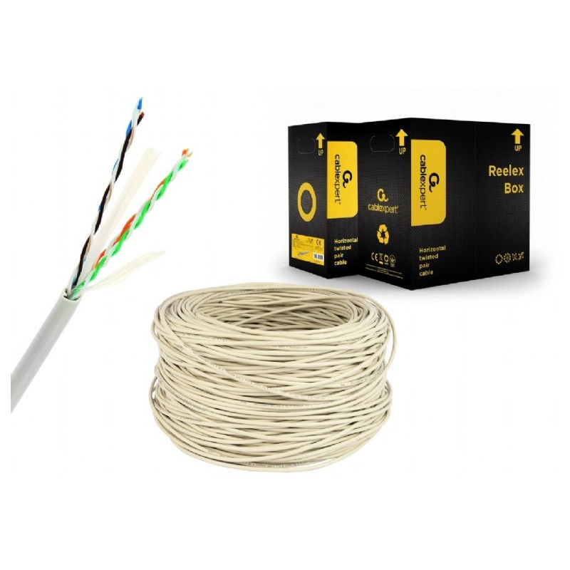 Kabel CAT6 UTP LAN (premium CCA), linka, Eca, 305 m | PartsPC.pl