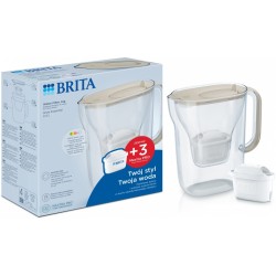 Dzbanek filtrujący Style Essential 2.4l + 3 wkłady, piaskowy | PartsPC.pl