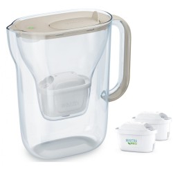 Dzbanek filtrujący Style Essential 2.4l + 2 wkłady, piaskowy | PartsPC.pl