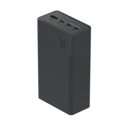 Powerbank 30 000mAh, 22.5W, 4 porty, czarny | PartsPC.pl