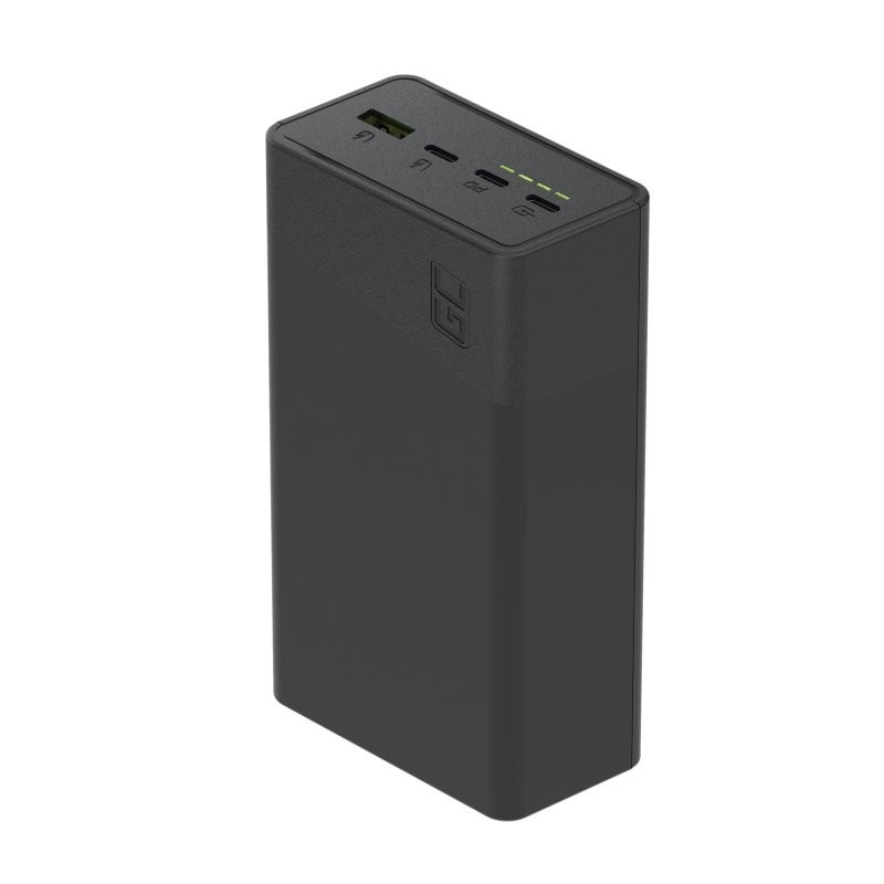 Powerbank 30 000mAh, 22.5W, 4 porty, czarny | PartsPC.pl