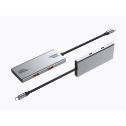 HUB 4-portowy USB 3.2 (Gen 2) typu C z 4 portami A + C | PartsPC.pl