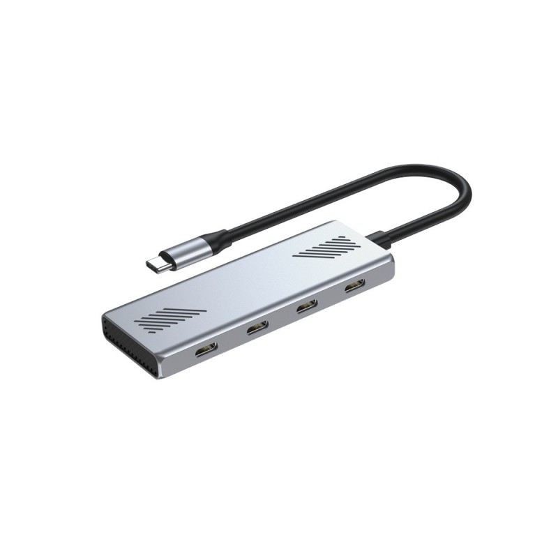 HUB USB3.2 Gen2 typ C, 4 porty USB-C | PartsPC.pl