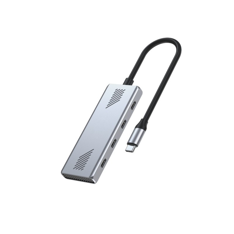 HUB USB3.2 Gen2 typ C, 4 porty USB-C | PartsPC.pl