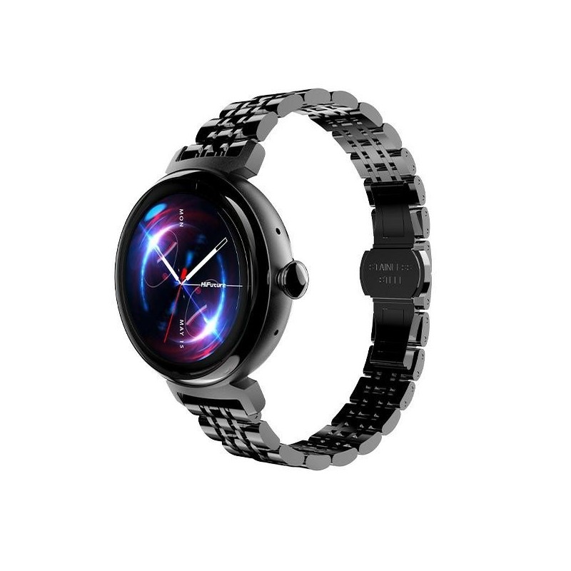 Smartwatch Aura Amoled damski czarny | PartsPC.pl